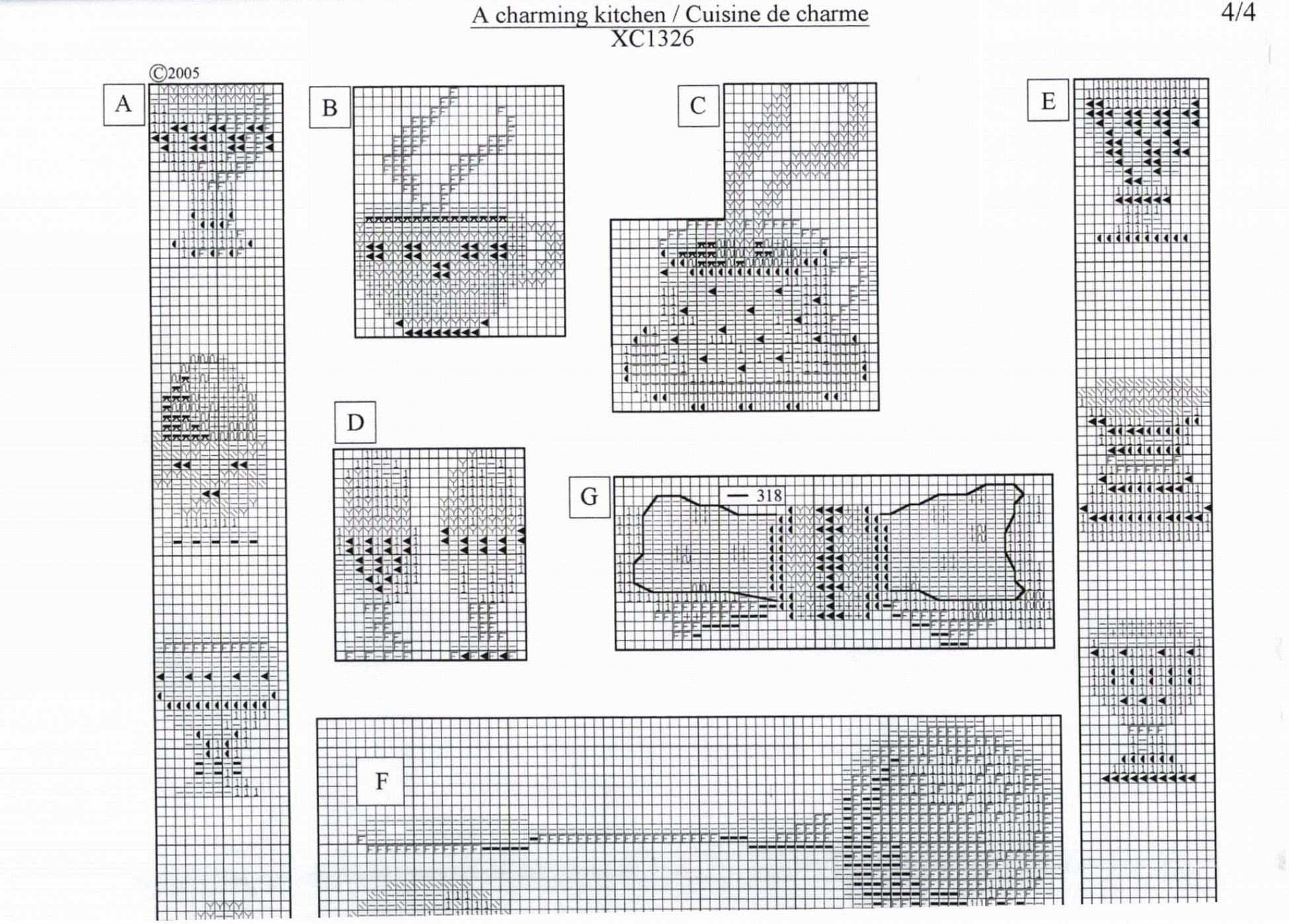 Schema punto croce Bella cucina 6