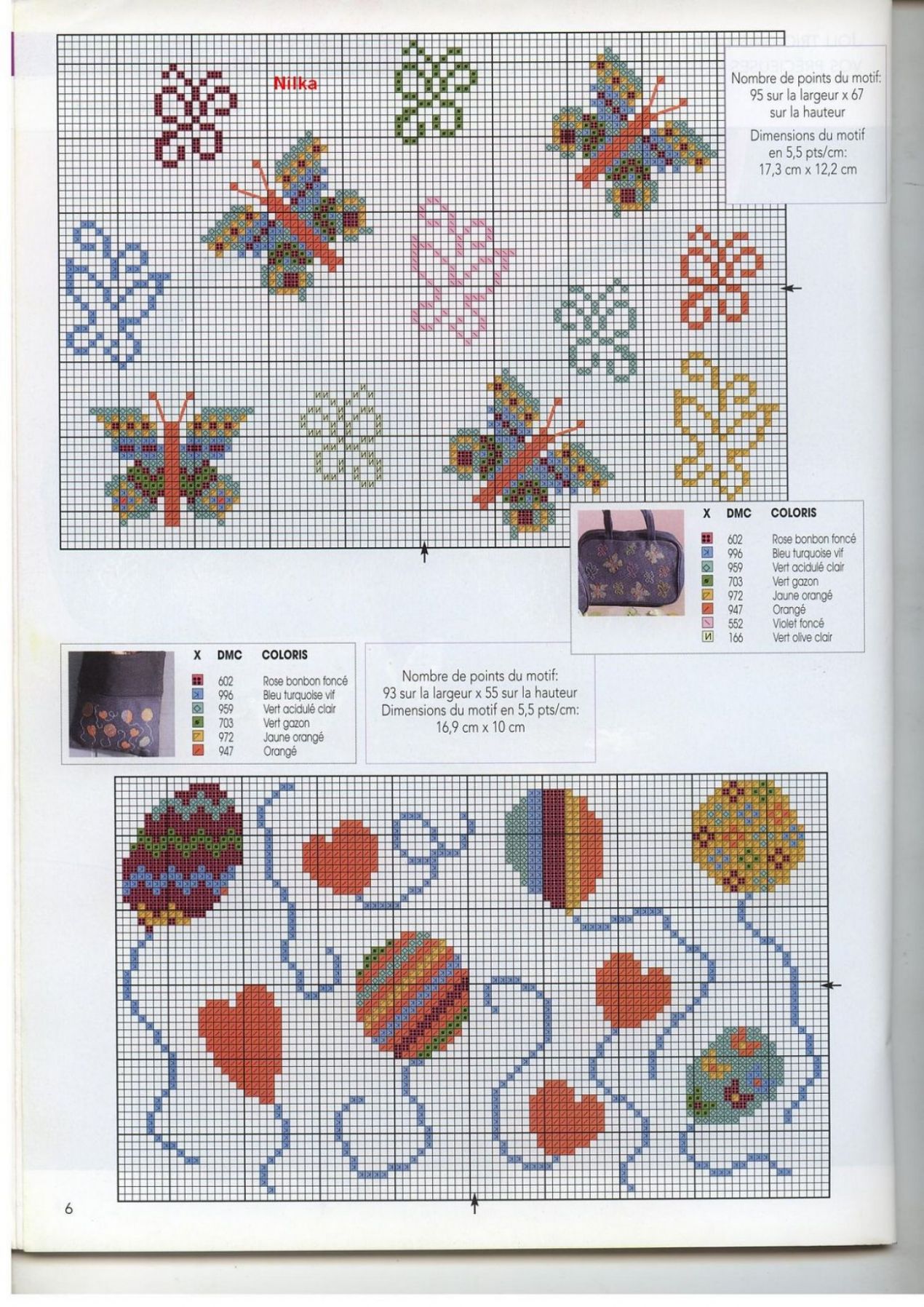 Schema punto croce Borsa jeans 2