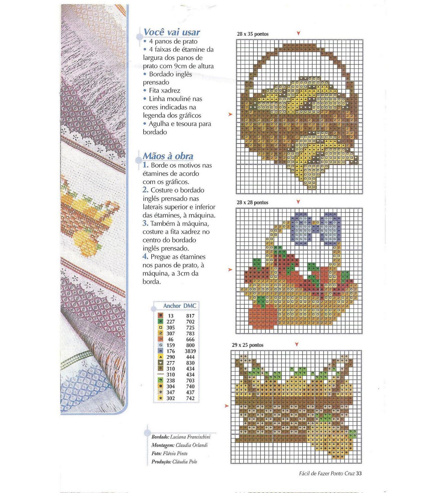 Schema punto croce Cestini