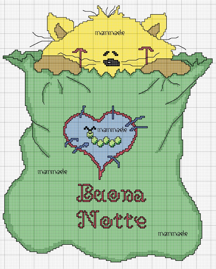 Schema punto croce Copertina gztto mammaele