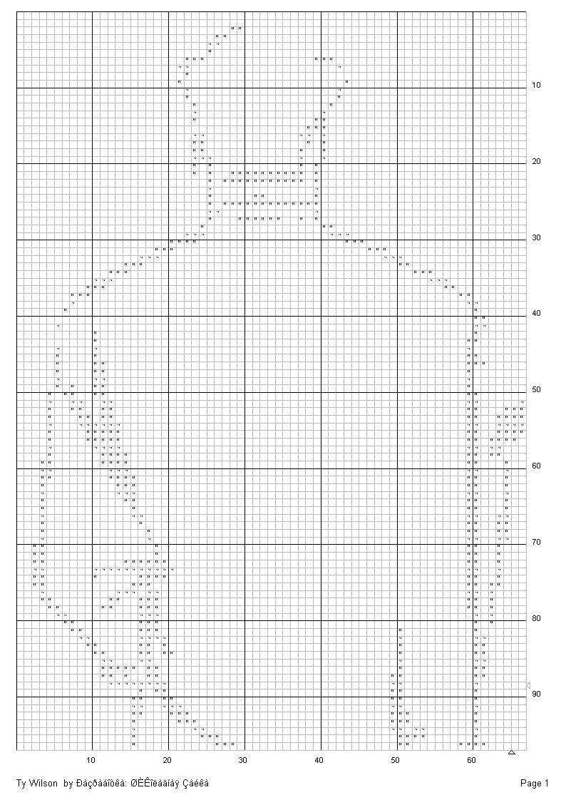 Schema punto croce Coppia grande 2