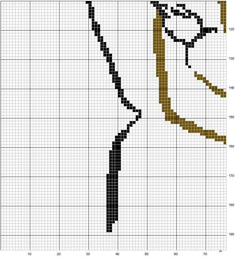 Schema punto croce Coppia londra 3