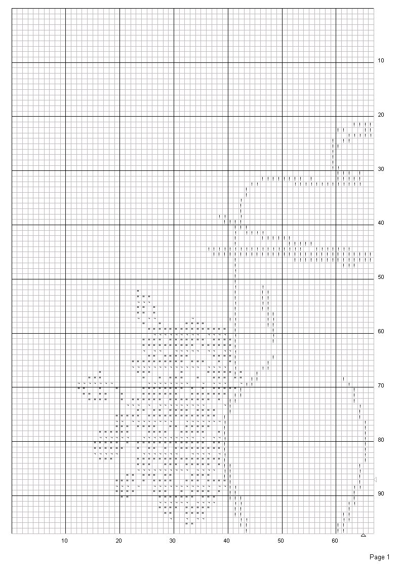 Schema punto croce Coppia per mano 2