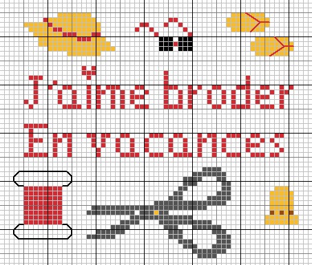 Schema punto croce Cucito3