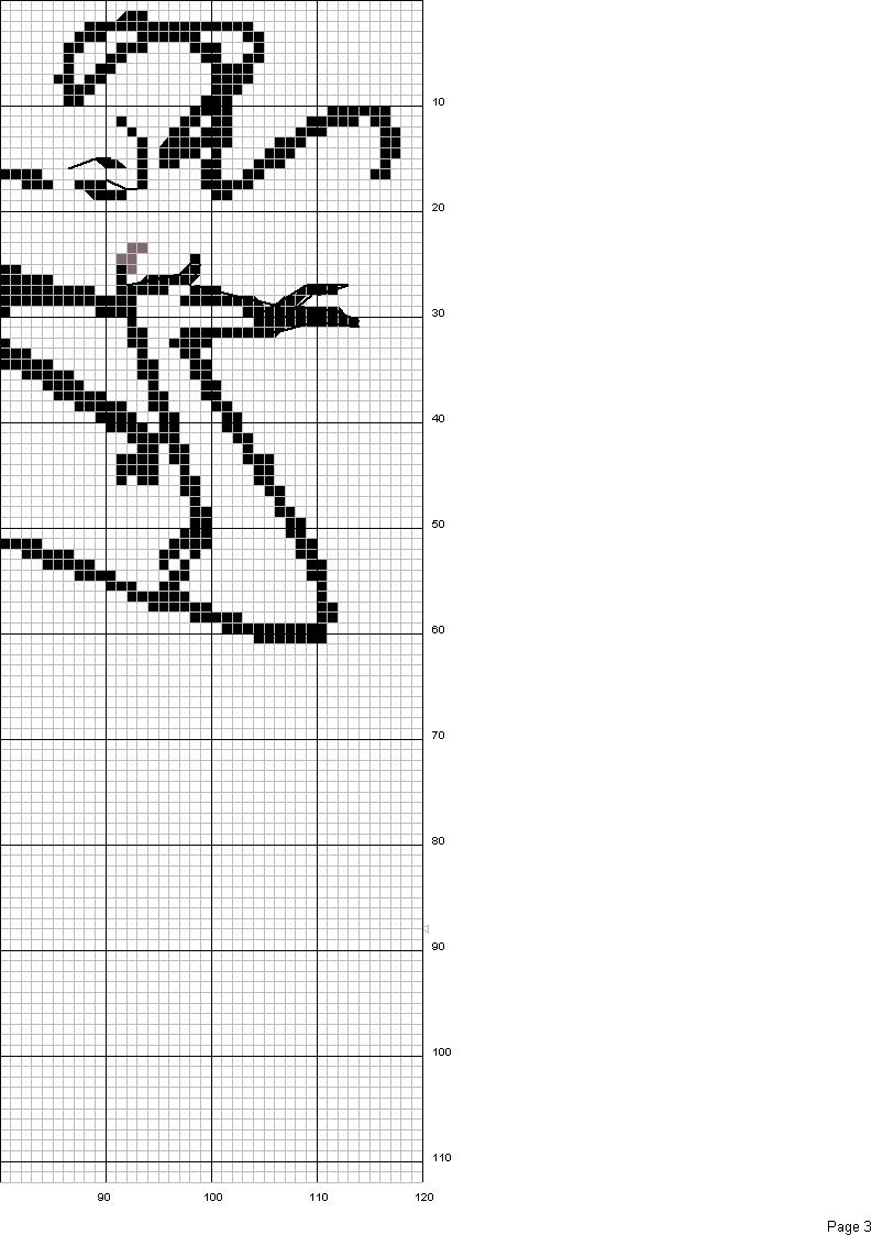 Schema punto croce Dama 4