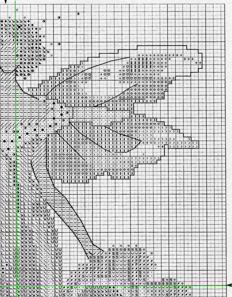 Schema punto croce Fatina 4ali 2