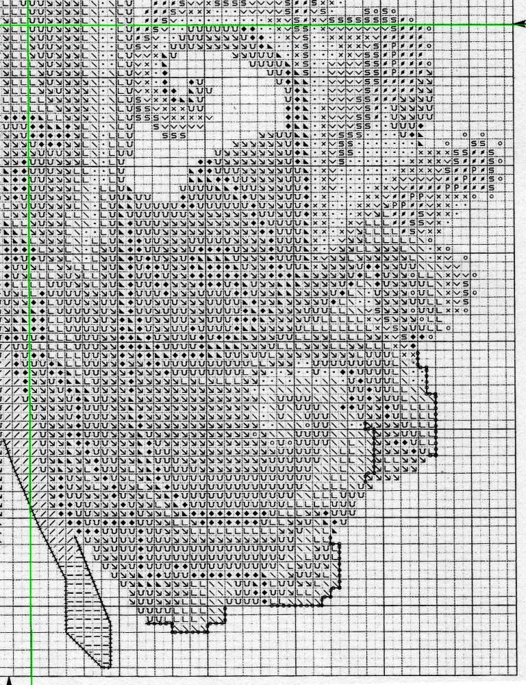 Schema punto croce Fatina 4ali 4