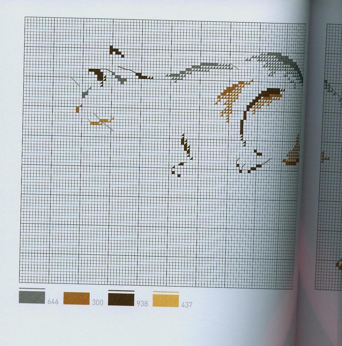 Schema punto croce Gatto 1