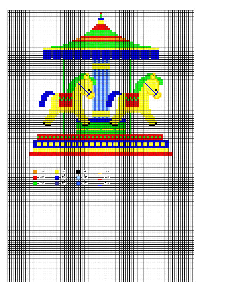 Schema punto croce Giostra