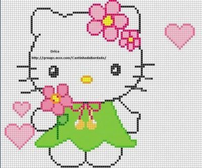 Schema punto croce Hello kitty 4