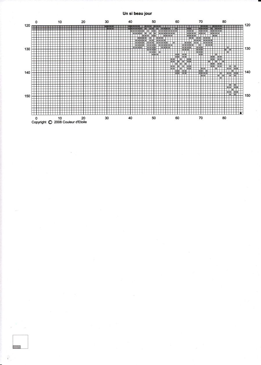 Schema punto croce Matrimonio 3