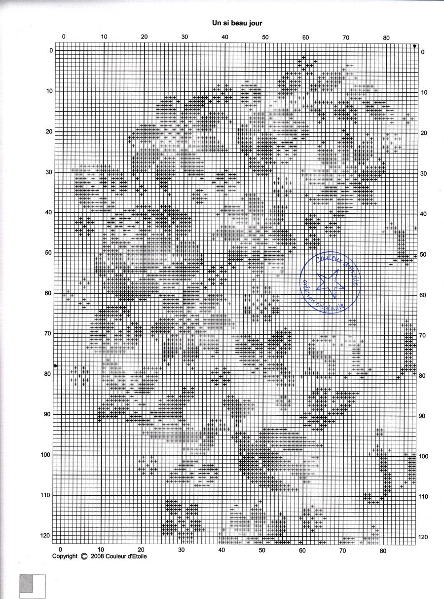 Schema punto croce Matrimonio 5