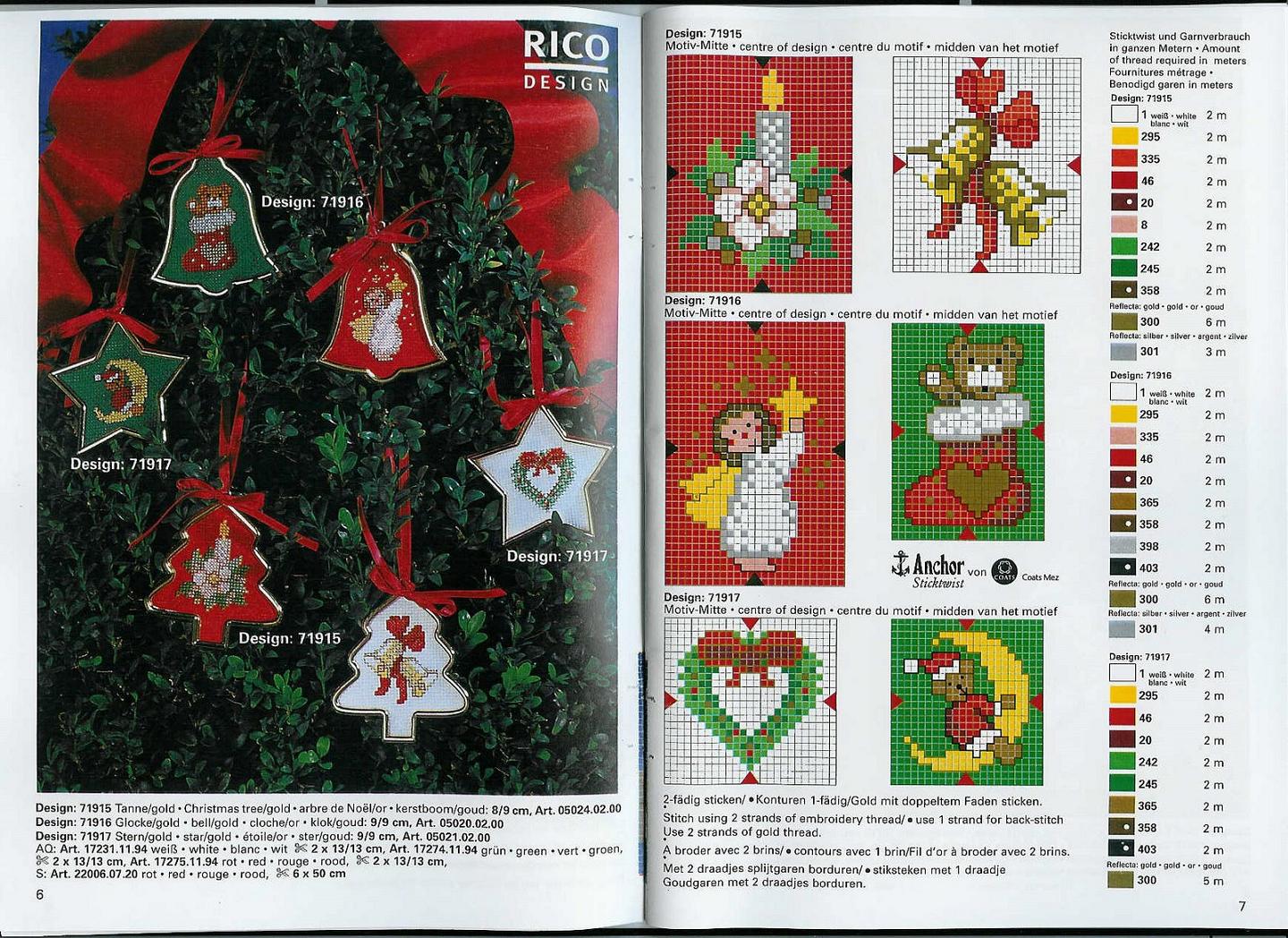 Schema punto croce Natale