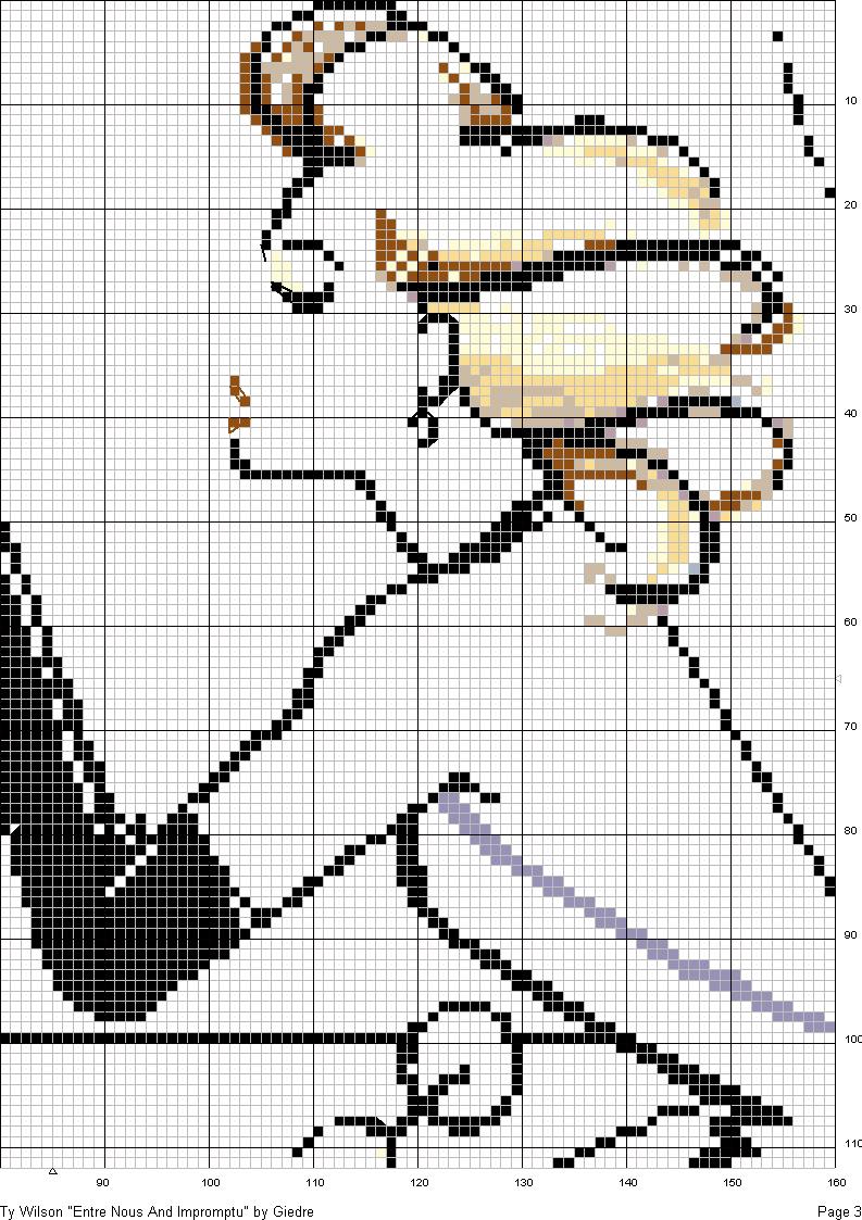 Schema punto croce Noi due 2