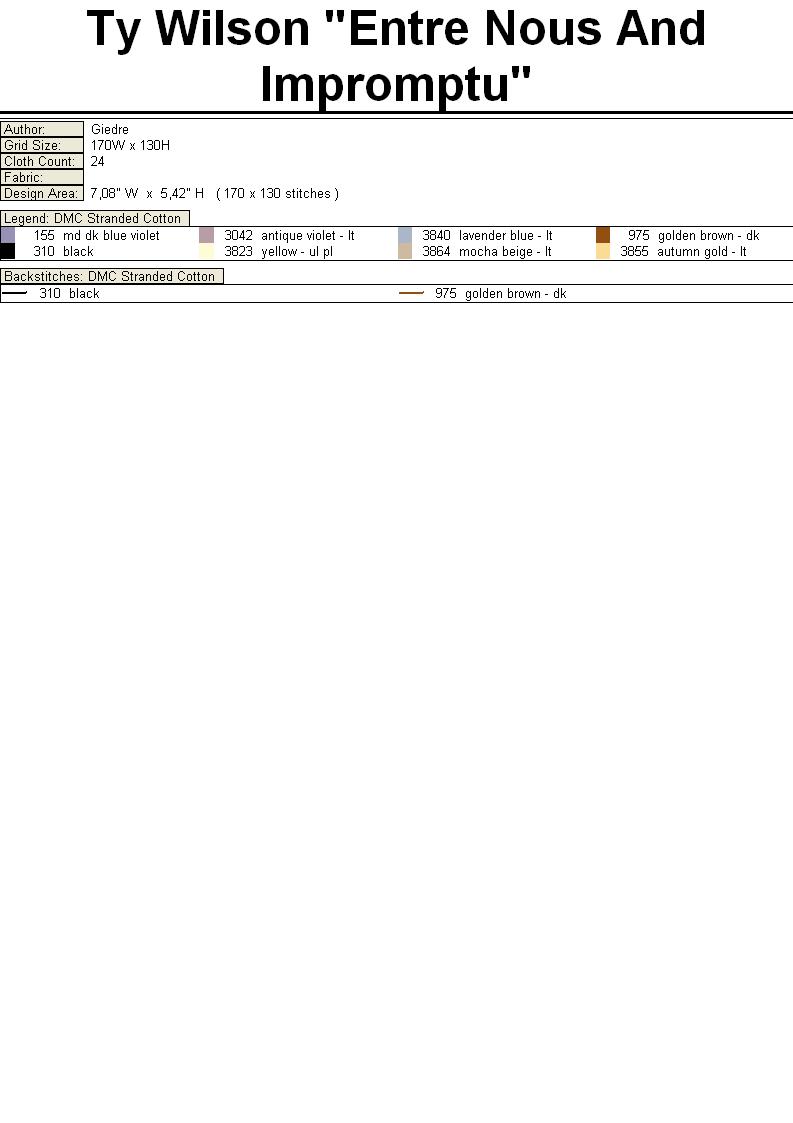 Schema punto croce Noi due 6