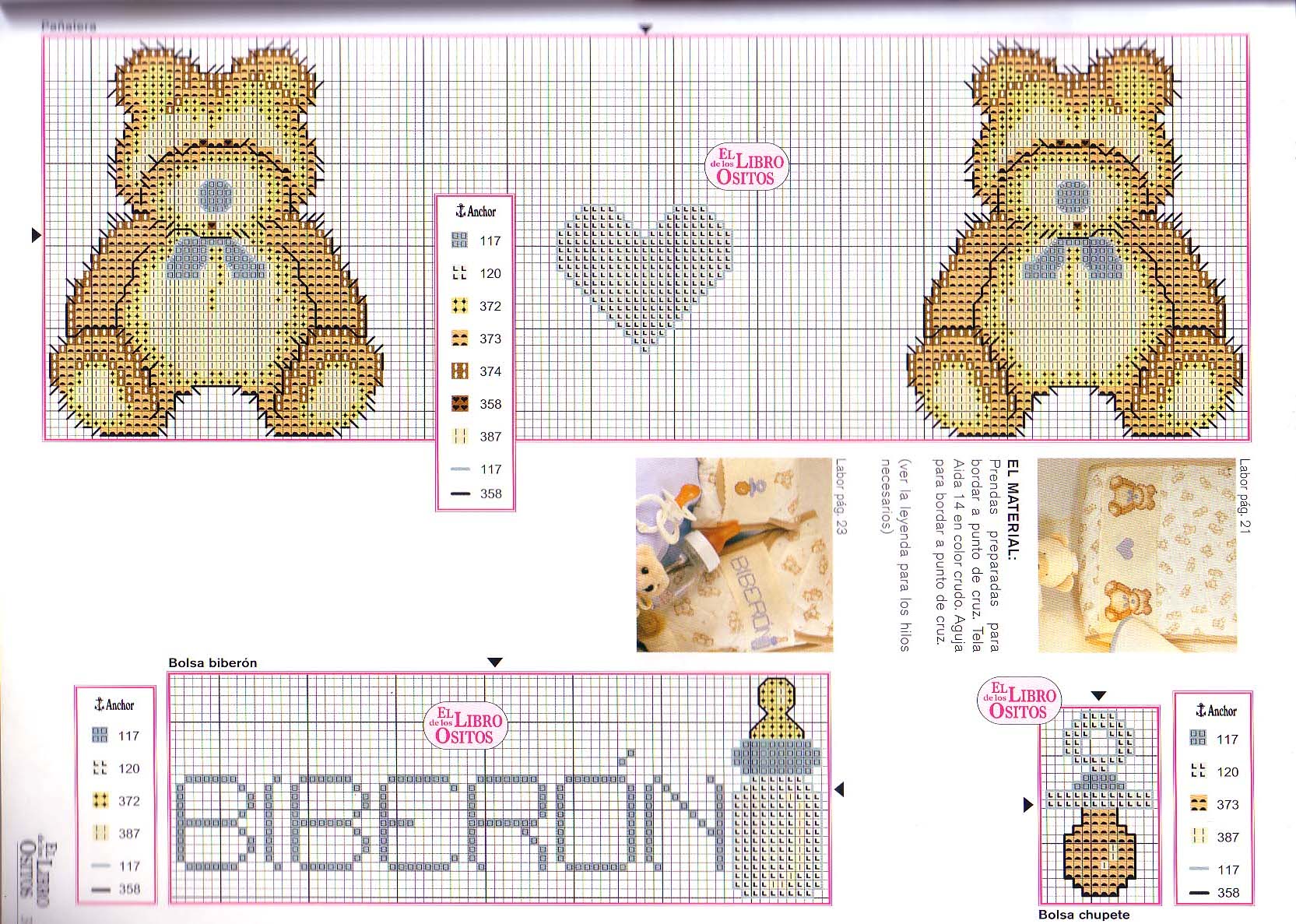 Schema punto croce Orsetto carino