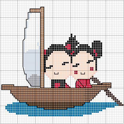 Schema punto croce Pukka