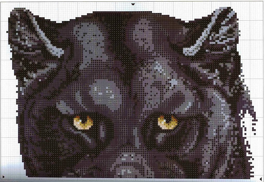 Schema punto croce Puma 3