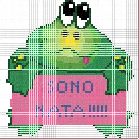 Schema punto croce Ranocchia