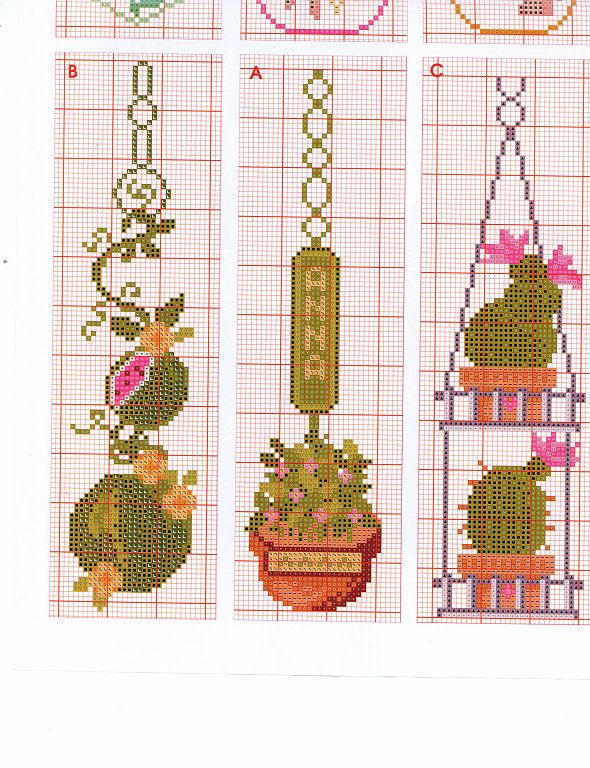 Schema punto croce Segnalibri1