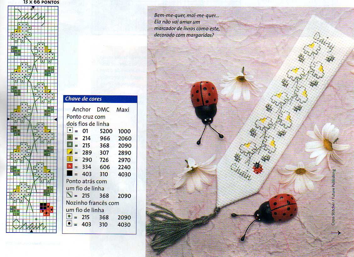 Schema punto croce Segnalibro