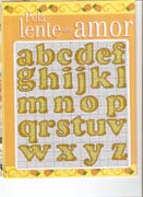 Schema punto croce abc beige