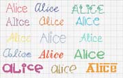 Schema punto croce Alice