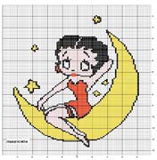 Schema punto croce Betty Boop