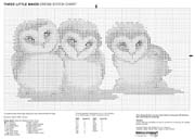 Schema punto croce Civette Gufi 3