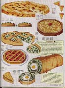 Schema punto croce Crostata Mele 2