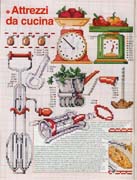Schema punto croce Cucina 1