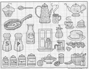 Schema punto croce Cucina 66 2