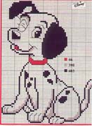 Schema punto croce Dalmata 3