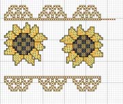 Schema punto croce Due-fiori