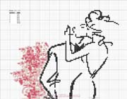 Schema punto croce Innamoratissimi 1