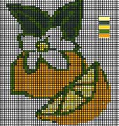 Schema punto croce Limone