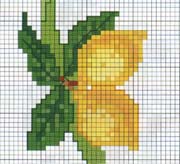 Schema punto croce Limoni 3