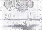 Schema punto croce Metro Sirenetta 4