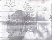 Schema punto croce Metro Sirenetta 6