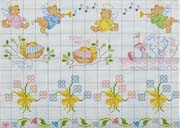 Schema punto croce Orsetto Ali