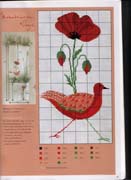 Schema punto croce papavero