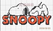 Schema punto croce Snoopy