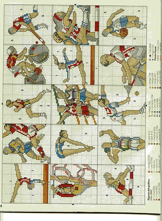 Schema punto croce Sport