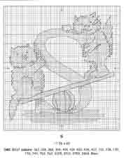 Schema punto croce S Gatto 2