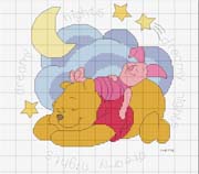 Schema WINNIE LUNA NUVOLE E STELLE