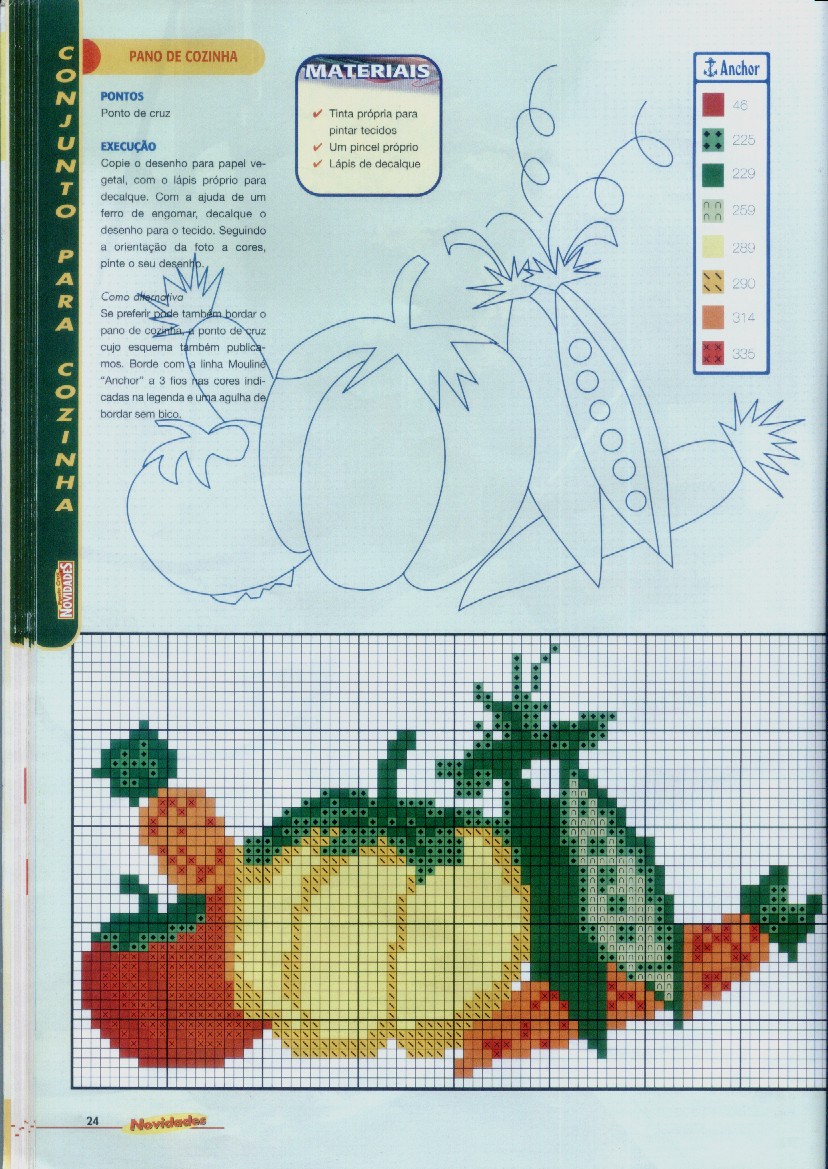 Schema punto croce Ortaggi 02