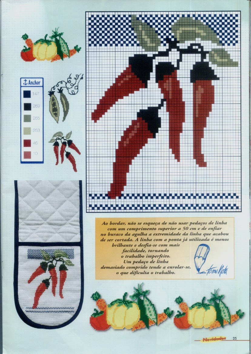 Schema punto croce Ortaggi 03