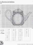 Schema punto croce Teapots Collection 07