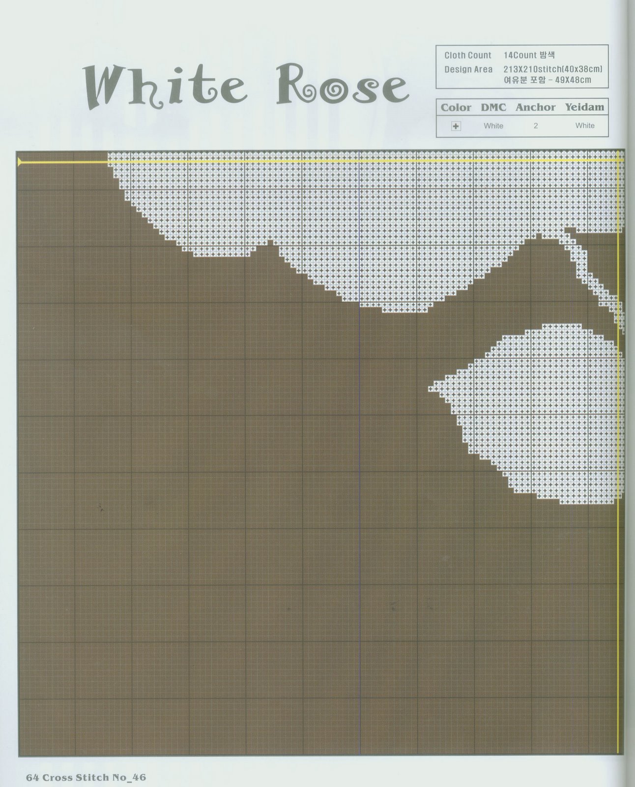 Schema punto croce Bianco E Nero 04