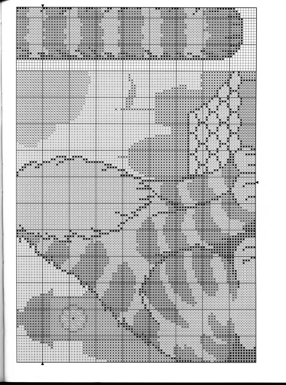 Schema punto croce Cuscino Gatti 15